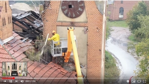 Kohlenkirche - Erste Hilfe für die Kohlenkirche - Die Birken sind entfernt worden